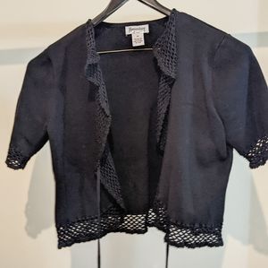 HAMPSHIRE BLACK CROPPED CAMISOLE